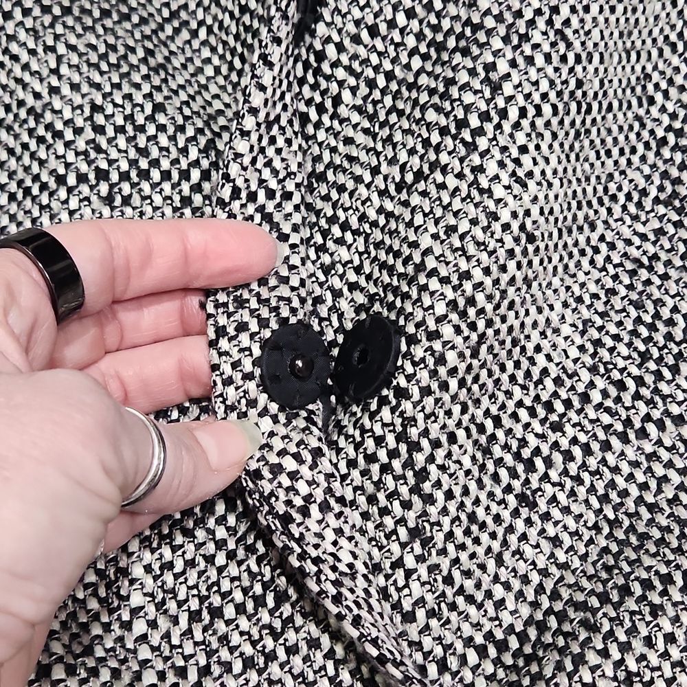 Anne Klein Blk/Wht Tweed Blazer - Picture 5 of 8